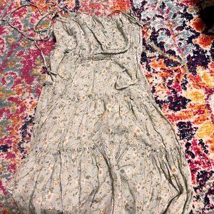 Small Green Floral Mini Dress